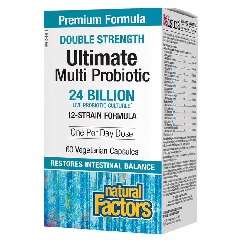 Box of Ultimate Multi Probiotic Double Strength 24 Billion 60 Vegetarian Capsules