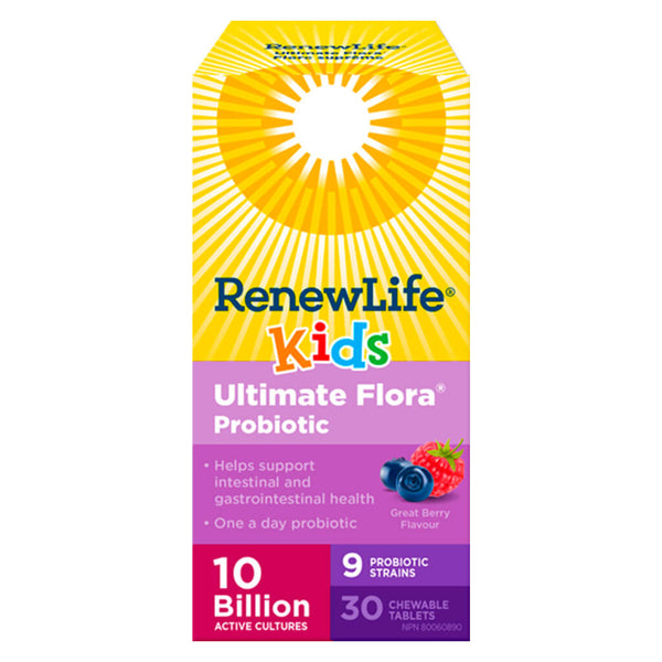 Ultimate Flora Kids Probiotic 10 Billion 30 Chewable Tablets