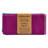 Cheeks Ahoy Unpaper Towel, Single Ply Jewel Tones 8-Pack 