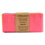 Cheeks Ahoy Unpaper Towel, Single Ply Rainbow 8-Pack
