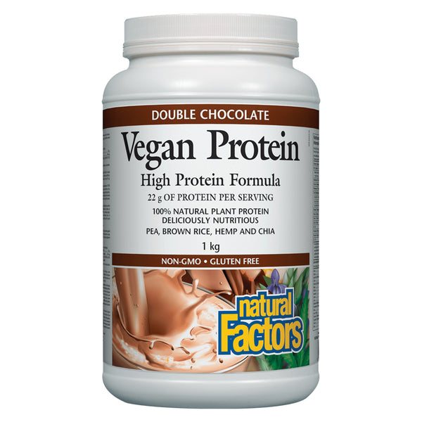 Container of Double Chocolate Vegan Protein 1 Kilogram