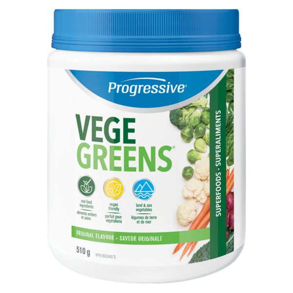 Bottle of VegeGreens Original Flavour 510 Grams | Optimum Health Vitamins, Canada