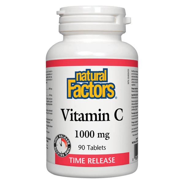Bottle of Vitamin C 1000 mg Time Release 90 Tablets
