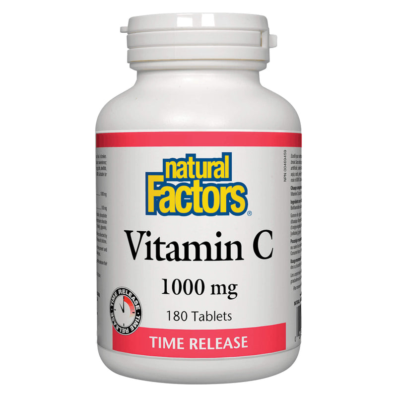 Bottle of Vitamin C 1000 mg Time Release 180 Tablets