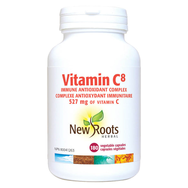 Bottle of Vitamin C8 180 Vegetable Capsules