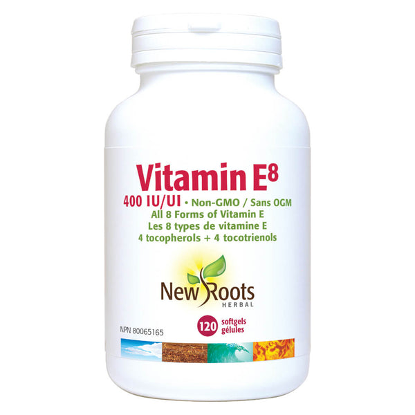Bottle of Vitamin E8 400 IU 120 Softgels