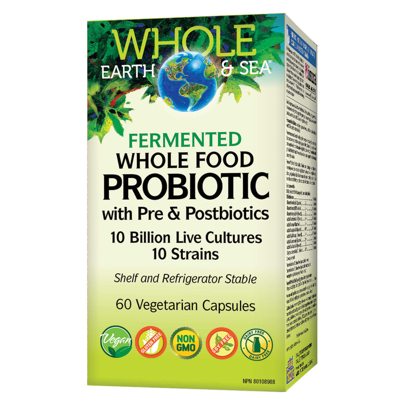WholeEarth&Sea WholeFoodProbiotic 10BillionLiveCultures 60VegetarianCapsules