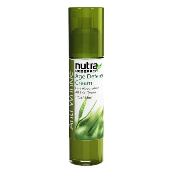 Bottle of Nutra Research Anti-Wrinkle Age Defense Cream 55ml