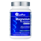 Bottle of CanPrev Magnesium Bisglycinate 80 Ultra Gentle 120 Capsules