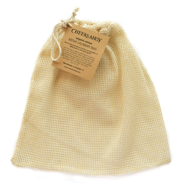Cheeks Ahoy - Mesh Laundry Bag, Organic Cotton | Kolya Naturals, Canada