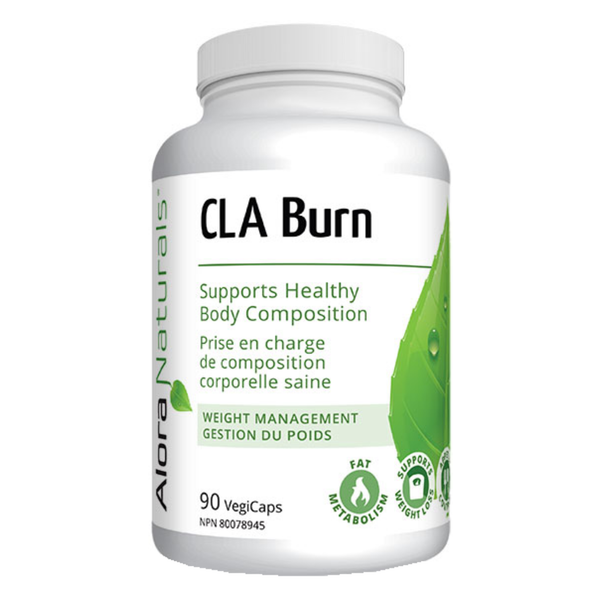 Bottle of Alora Naturals CLA Burn 90 Vegetable Capsules