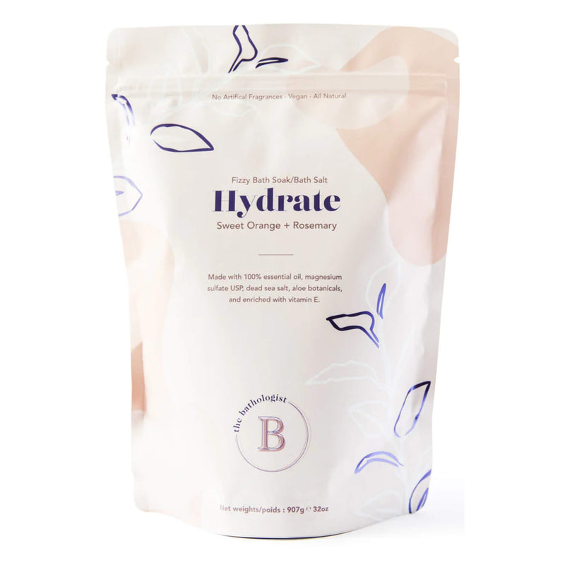 Bag of Bathologist Hydrate Fizzy Bath Soak 907g