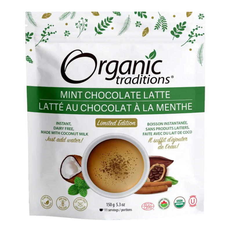 Bag of Organic Traditions Mint Chocolate Latte 150g