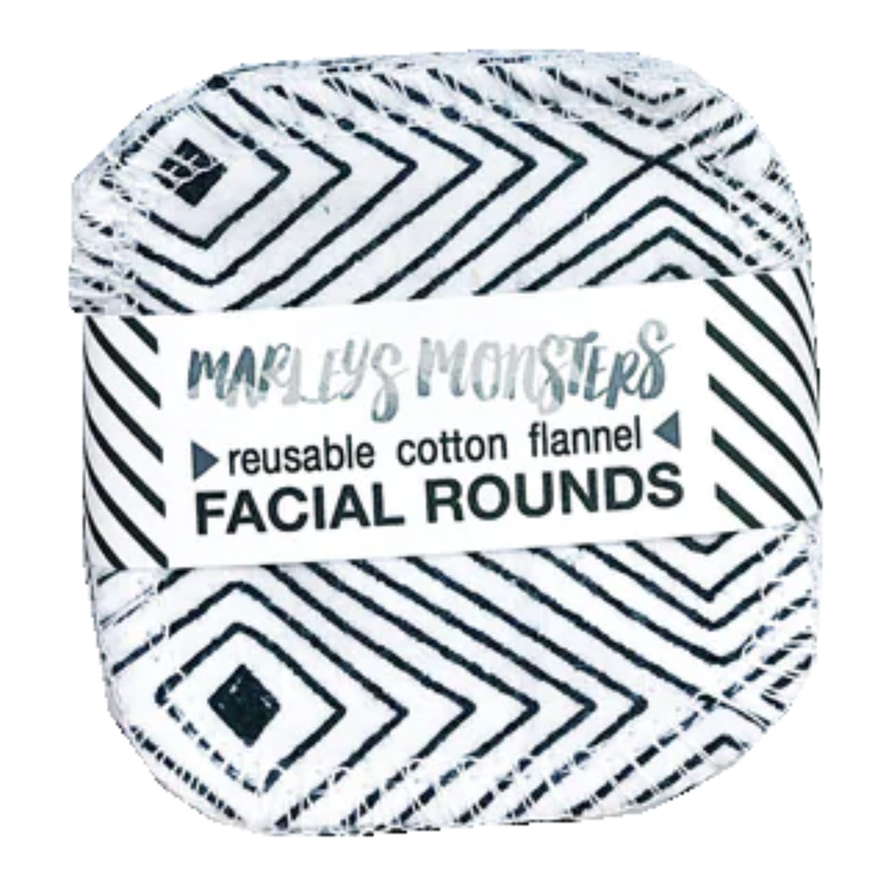 Marley's Monsters Facial Rounds Monochrome Pattern