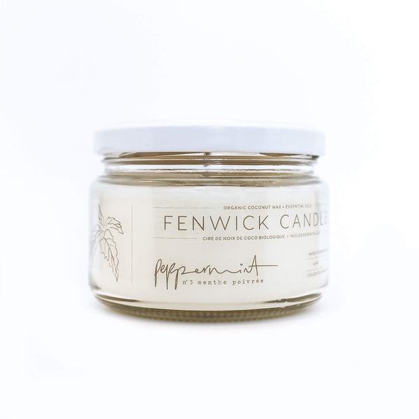 Jar of Fenwick Candles No. 3 - Peppermint 6.5 oz