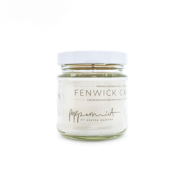 Jar of Fenwick Candles No. 3 - Peppermint 2.5 oz