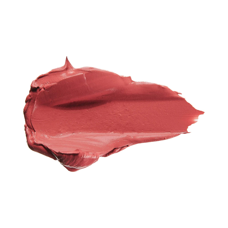 Swatch of 100% Pure Cocoa Butter Matte Lipstick Shade Plume Pink