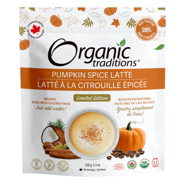 Bag of Organic Traditions Pumpkin Spice Latte 150 g