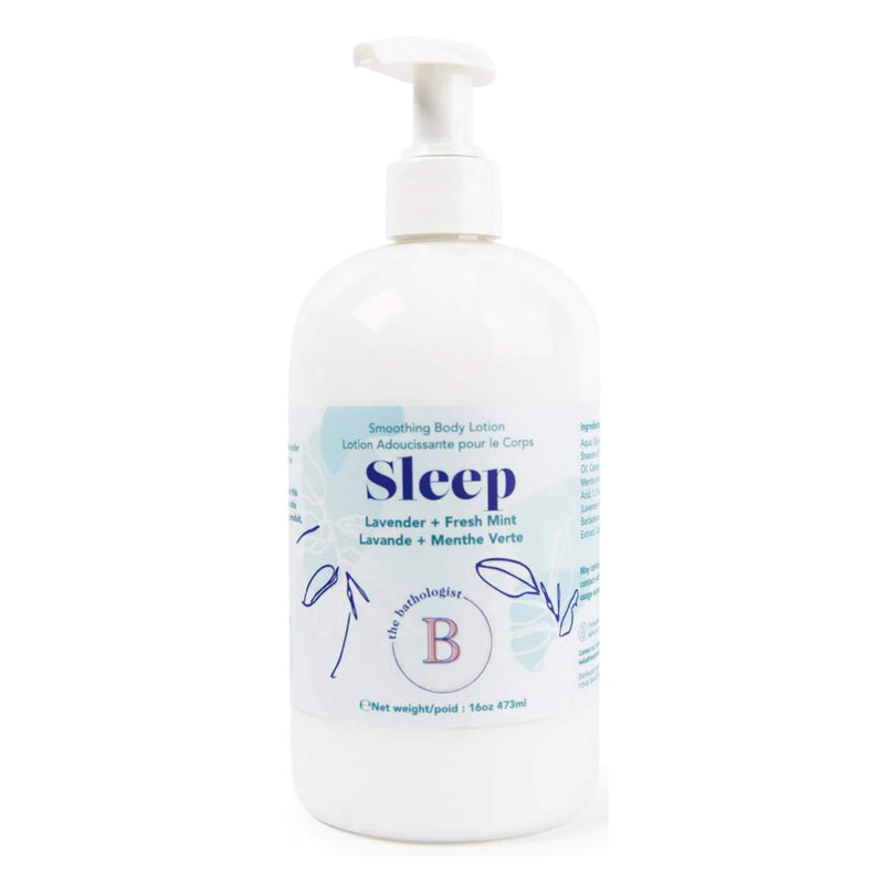 Bottle of Bathologist Sleep Smoothing Body Lotion 473mL