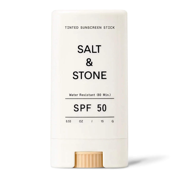 Bottle of Salt & Stone Tinted Sunscreen Stick SPF 50 15g