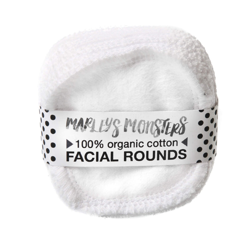 Facial Rounds, White, Organic